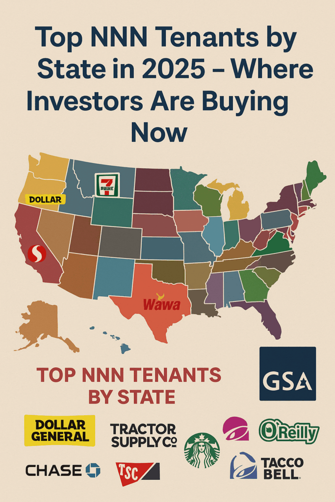 NNN tenants by state in 2025
